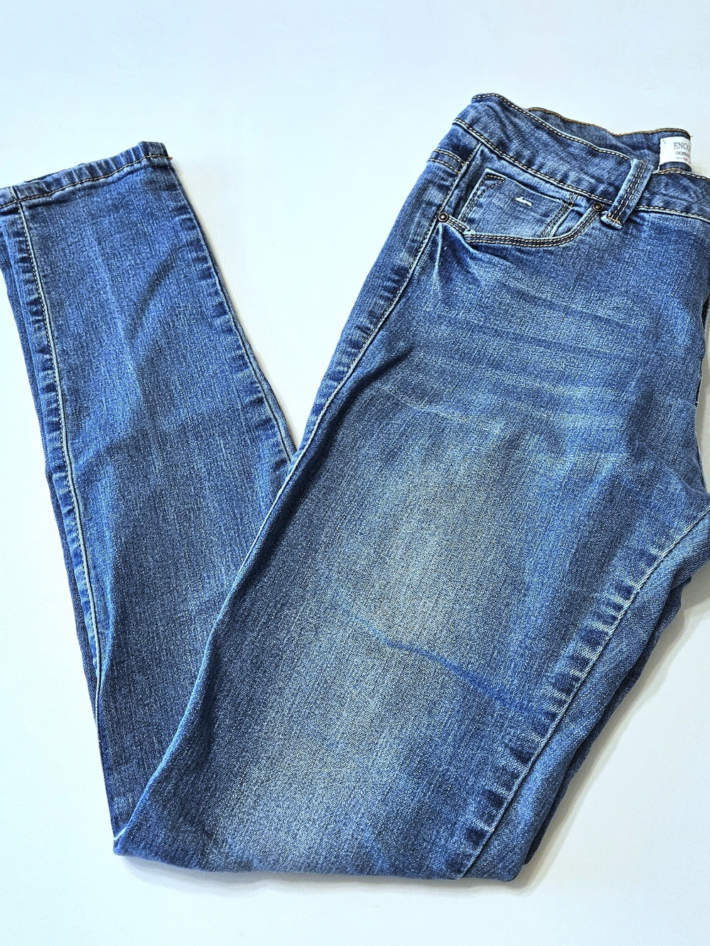 Encore Jeans Women's Skinny Jeans - Medium Blue Wash